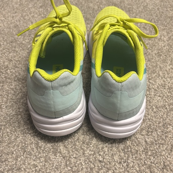 Hoka One One Lime Green Running Shoes with Gray Logo - Picture 2 of 7